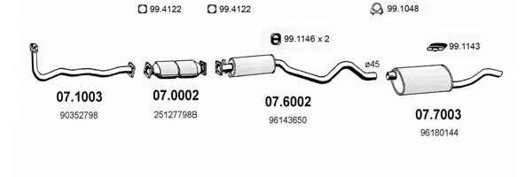 ASSO ART0587 Exhaust System